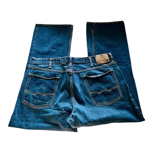 ‼️SOLD‼️ AE AMERICAN EAGLE OUTFITTERS BOOTCUT MENS JEANS 38X32 LOT of 3 - Picture 4 of 9
